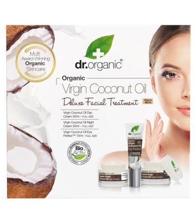 Set Facial deluxe Virgin Coconut Oil Bio Vegan Dr. Organic