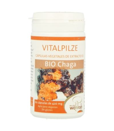 Vitalpilze BIO Chaga SinGluten Bio Vegan 60caps Pilze Wolhrab