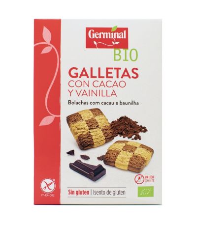 Galletas de Cacao con Vainilla SinGluten Bio 250g Germinal