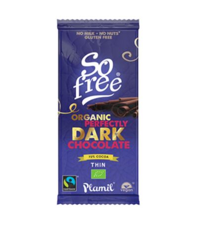 So Free Chocolate Al Cacao 72 SinGluten Eco Vegan 80g Plamil
