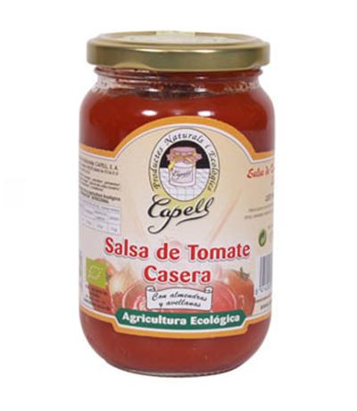 Salsa de Tomate Casera con Avellanas y Almendras SinGluten Bio 350g Capell