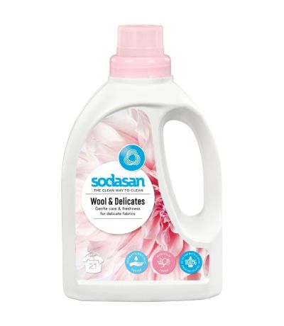 Detergente Liquido Ropa Delicada Vegan 750ml Sodasan