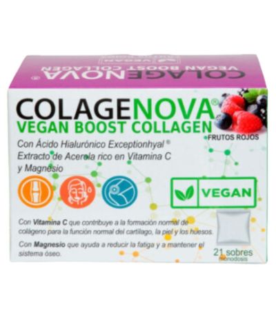 Colagenova Vegan Boost Frutos Rojos 21sobres Vaminter