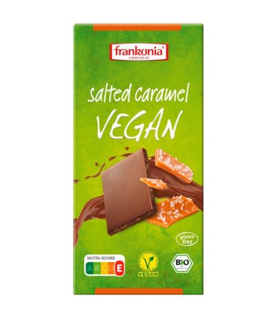 Chocolate con Caramelo Salado SinGluten Bio Vegan 100g Frankonia