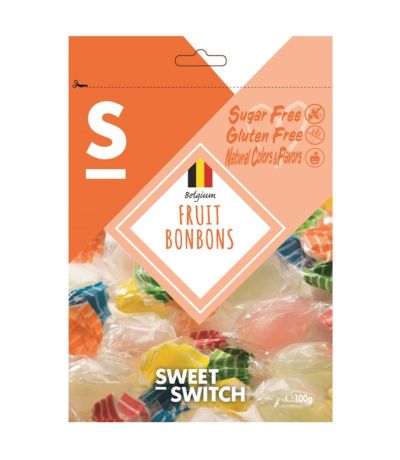 Caramelos de Frutas SinGluten SinAzucar 100g Sweet Switch
