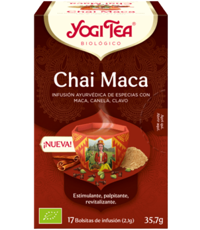 Chai Maca Infusion SinGluten Bio Vegan 17inf Yogi Tea