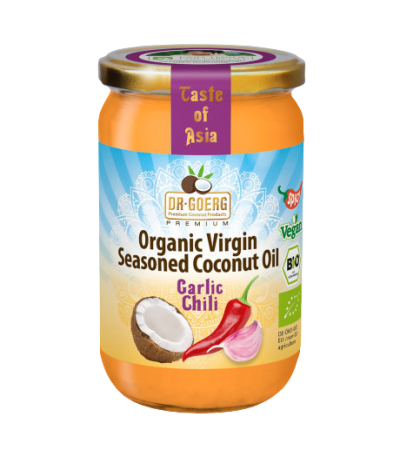 Aceite de Coco, Guindilla y Ajo Bio Vegan 175g Dr. Goerg