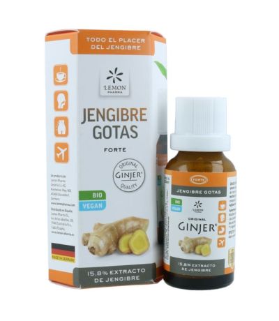 Extracto de Jengibre Gotas Bio Vegan 20ml Lemon Pharma