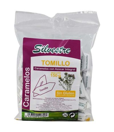 Caramelos Integrales de Tomillos SinGluten 150g Silvestre