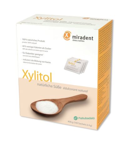Xylitol Edulcorante 100 Sobres Miradent
