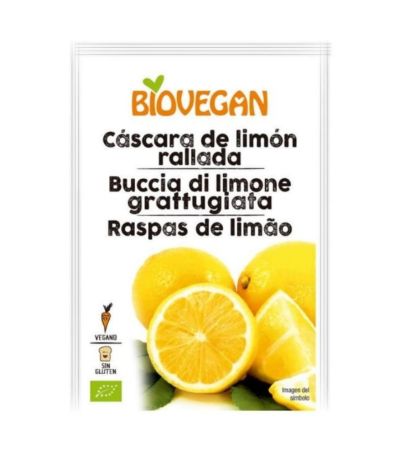 Cascara de Limon Liofilizado SinGluten Bio Vegan 9g Biovegan