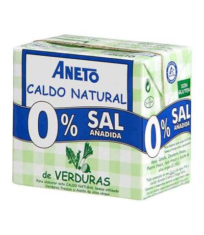Caldo Verduras Natural 0 Sal 500ml Aneto Farmacia