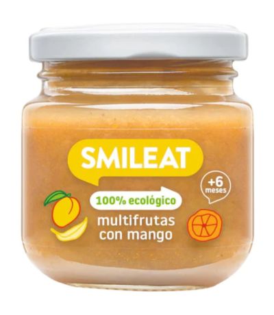 Potito Multifrutas con Mango 6M SinGluten Eco 130g Smileat