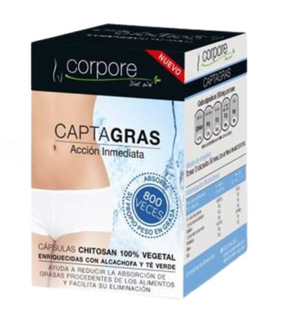 Captagras Chitosan Vegetal 60caps Corpore Diet