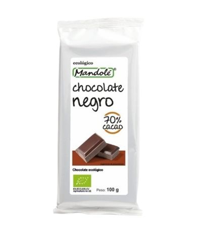 Choco Negro 70% Cacao Bio 100gr Mandole