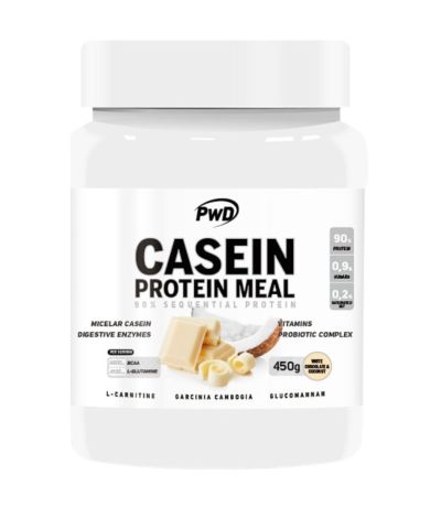Casein Protein Meal Chocolate Blanco Coco 450g PWD