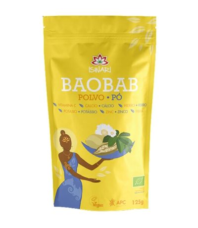 Baobab en Polvo Bio Vegan 125g Iswari