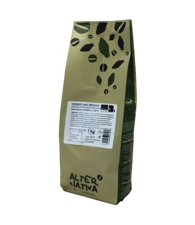 Cobertura Chocolate Blanco 40% Cacao Vegana Bio 1Kg Alternativa3