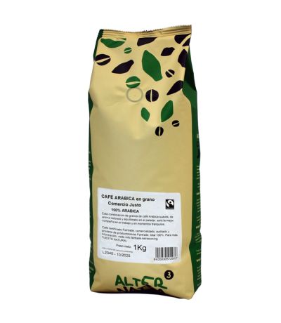 Cafe Arabica Grano Fairtrade 1kg Alternativa3