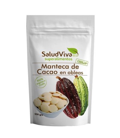 Manteca de Cacao en Obleas SinGluten Eco 250g Salud Viva