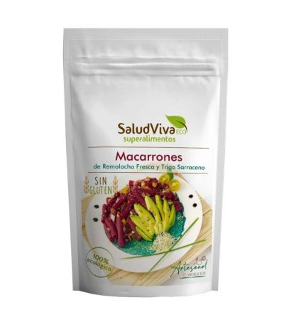Macarrones de Remolacha y Trigo Sarraceno Eco 250g Salud Viva