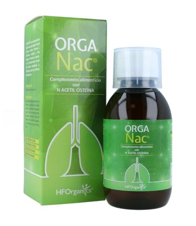 Orga NAC Acetil L-Cisteina Jarabe SinGluten Vegan 150ml Hf Organics