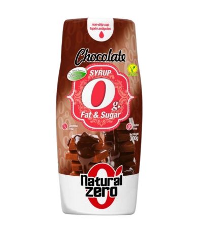 Sirope de Chocolate 0  grasas SinGluten Vegan 300g Natural Zero