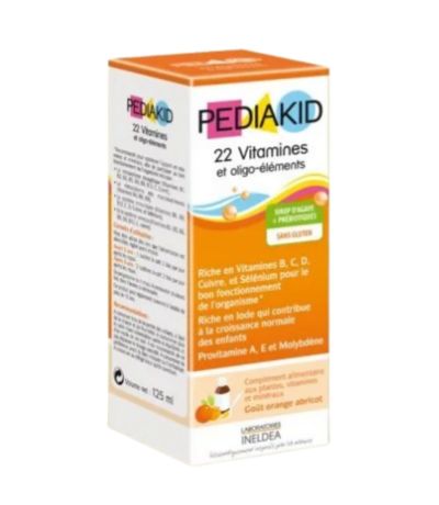 Pediakid 22 Vitaminas Y Oligoelementos SinGluten 250ml Ineldea 