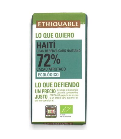 Chocolatina Haiti 72% Eco 30g Ethiquable