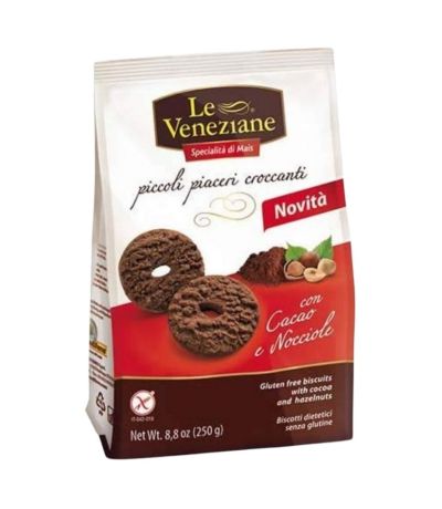 Galletas Cacao y Avellanas SinGluten 250g Le Veneziane