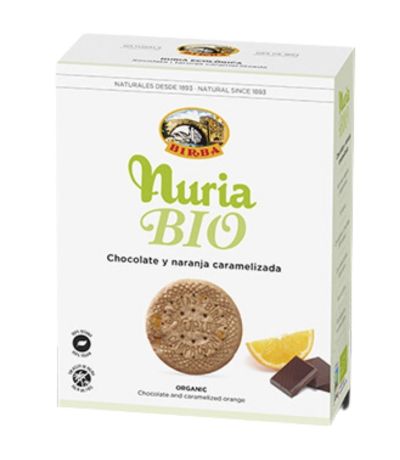 Galletas Chocolate y Naranja Caramelizada Vegan Bio 280g Nuria