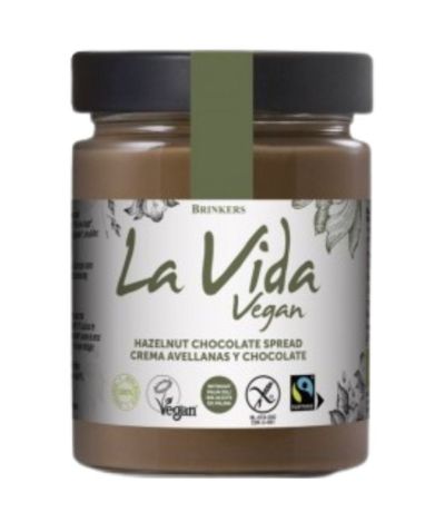 Crema Avellanas y Chocolate SinGluten Bio Vegan 270g La Vida Vegan