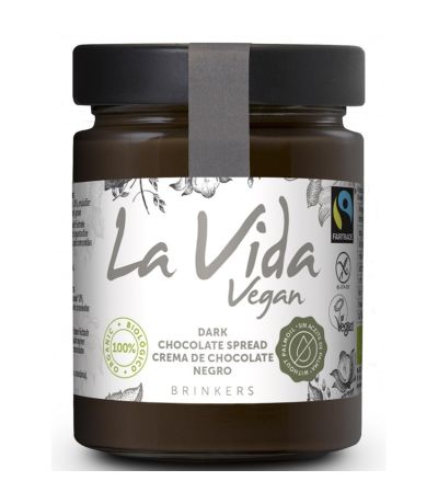 Crema de Chocolate Negro SinGluten Bio Vegan 270g La Vida Vegan