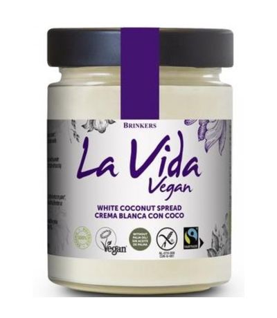 Crema Blanca con Coco SinGluten Bio Vegan 270g La Vida Vegan