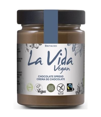 Crema de Chocolate SinGluten Bio Vegan 600g La Vida Vegan
