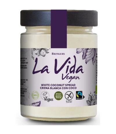 Crema Blanca con Coco SinGluten Vegan 600g La Vida Vegan
