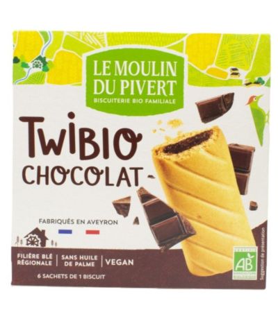 Twibio delicias de Chocolate Bio Vegan 150g Le Moulin De Pivert