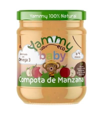 Potitos Baby Sabor Compota Manzana Omega3 4M SinGluten Bio 195g Yammy