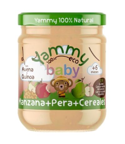 Potitos Baby Manzana Pera Cereales 6M SinGluten Eco 195g Yammy