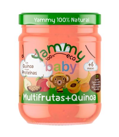 Potitos Baby Multifrutas con Quinoa 6M SinGluten Bio 195g Yammy