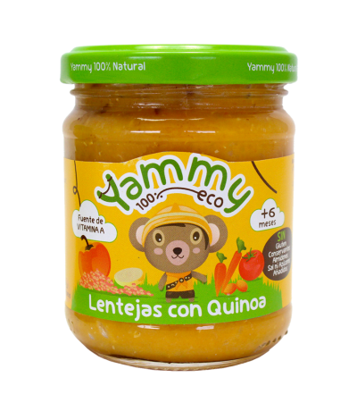 Potito Lentejas Quinoa 6M SinGluten Eco 195g Yammy