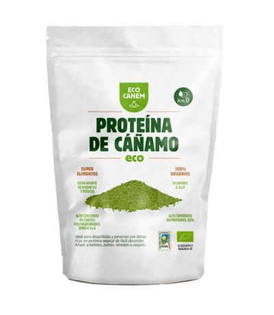 Proteina de Cañamo en Polvo SinGluten Eco Vegan 200g Ecocanem
