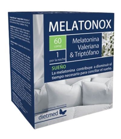 Melatonox Melatonina, Valeriana y Triptofano 60comp Dietmed