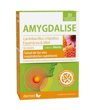 Amygdalise Masticable SinGluten 20comp Dietmed