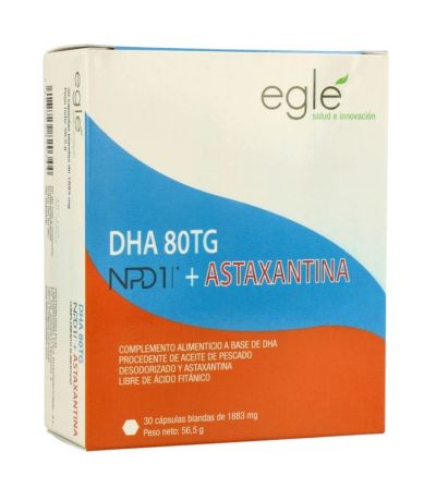 DHA 80TG NPD1  Astaxantina 30caps Egle