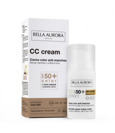 CC Cream Anti Manchas SPF50  30ml Bella Aurora