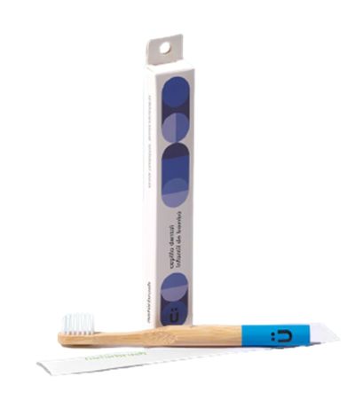 Cepillo dental de Bambu Niños Azul Eco 1ud Naturbrush