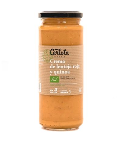 Crema de Lenteja Roja y Quinoa Bio 450g Carlota Organic