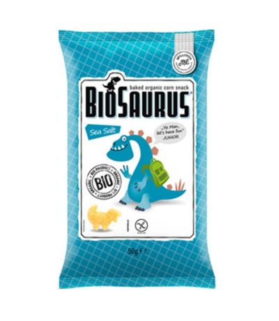 Snacks con Sal Marina SinGluten Bio Vegan 50g Biosaurus