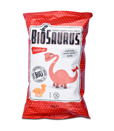 Snacks Ketchup SinGluten Bio Vegan 50g Biosaurus